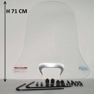 Hoog Transparant Windscherm voor de Piaggo New Fly