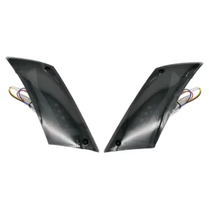 Knipperlichten Achterzijde - LED Tube Rode Streep - Smoke Glas - Piaggo Zip