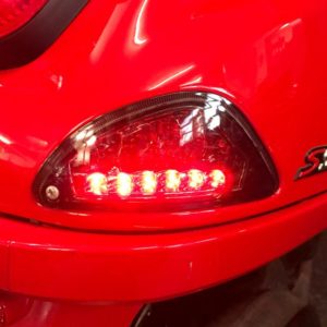 Power1 / Power One - LED Knipperlichten Achterzijde - Smoke - Dagrijverlichting - Vespa LX / LXV / S - 24VE53