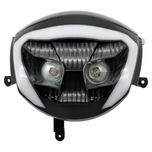Halogeen Koplamp Unit met LED Tube voor Piaggio Zip - 'Booskijker'