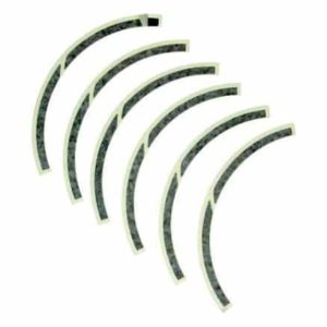 Vespa Velg Stickers - Sprint / Primavera / Elettrica - Groen / Geel / Blauw / Zwart - Achterwiel