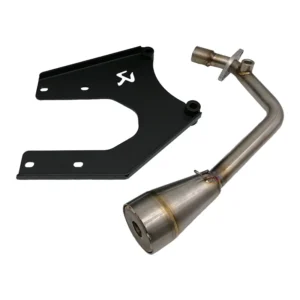 Akrapovic Black Edition Uitlaat 50cc 80cc E5 JM Uitlaat Mat zwart ophangbeugel