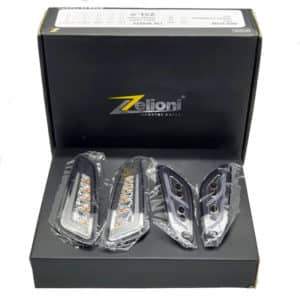 Zelioni Knipperlichten Set - Voor & Achter - Smoke Glas