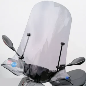 Hoog Windscherm voor de Piaggio 1 (One) Elektrische scooter - Smoke / Transparant