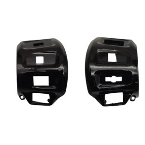 Stuurschakelaar Covers - Vespa GTS 125 ~ 300 - Euro5 Keyless - Glans Zwart / Mat Zwart