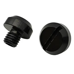 Spiegelgat Afdekboutjes – Vespa Sprint – Primavera – Piaggio Zip – Zwart Geanodiseerd Aluminium – M8