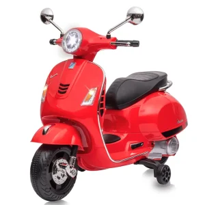 Kinder Vespa GTS Elektrisch - 12V Li-Ion - Vanaf 3 Jaar - Rood