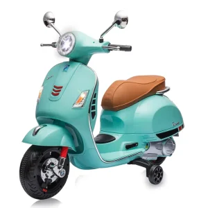 Kinder Vespa GTS Elektrisch - 12V Li-Ion - Vanaf 3 Jaar - Mint Groen